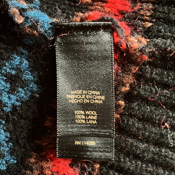 Frye Anthropologie Wool Sadie Fair Isle Boho Cardigan XS - Picture 9 of 9